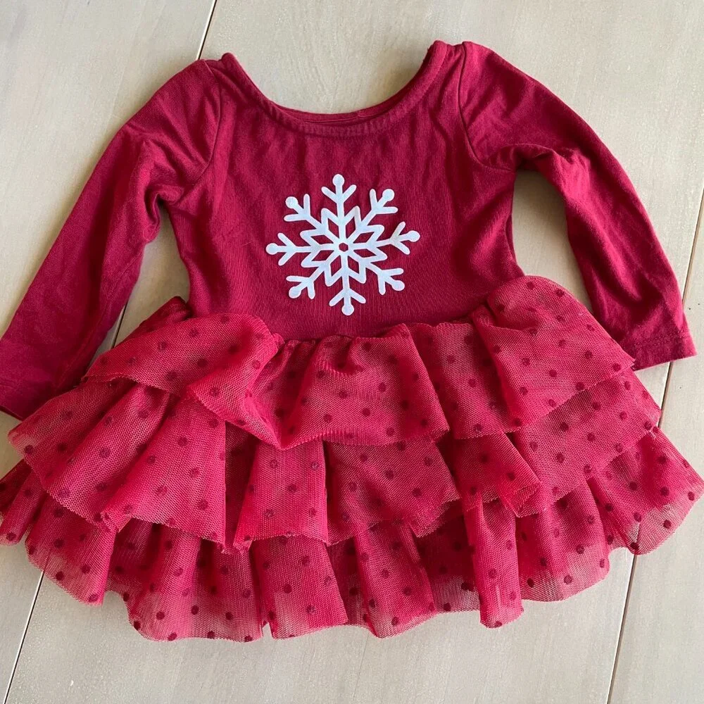 Play by‎ Little Sleepies Bamboo Baby Girl Christmas Tutu Dress w/ Bloomers